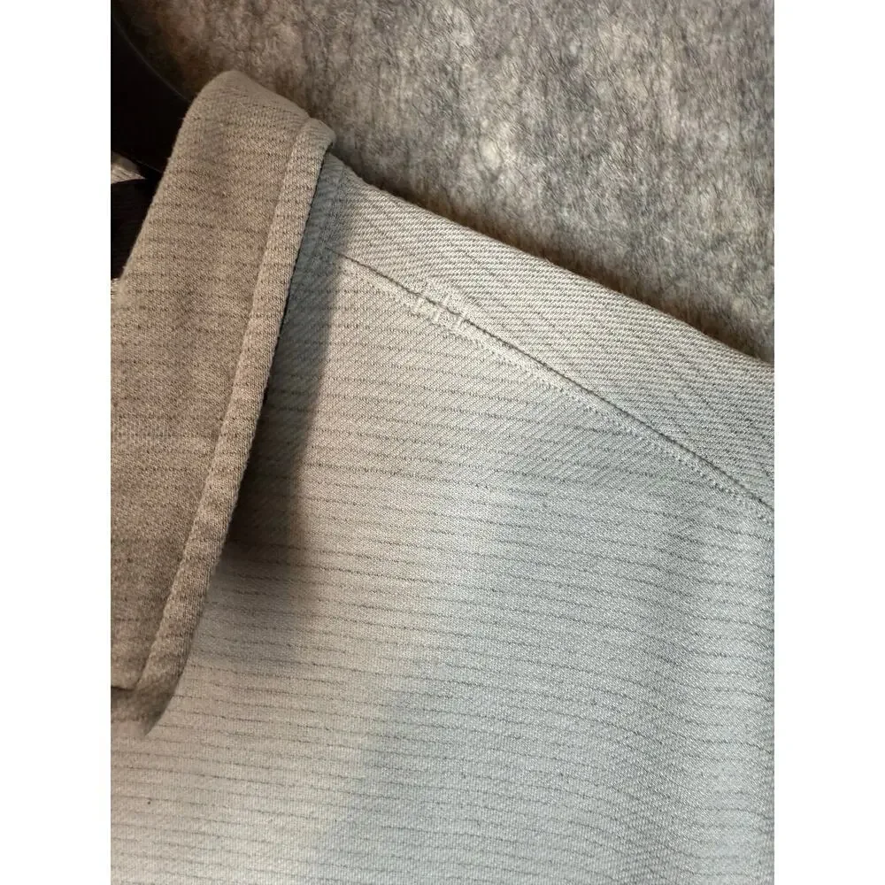 Lululemon Mens Gray Striped XL Performance Polo Stretch Comfort Golf Preppy - Picture 2 of 7